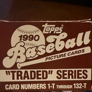 Topps Baseball Picture Cards Box - Brown and White